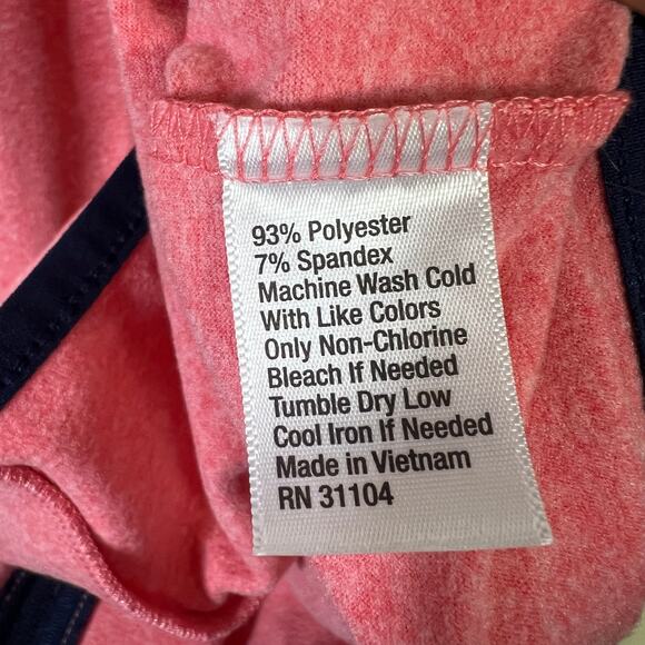 NWT Crown & Ivy Performance Vest Mens M Salmon Pink Full Zip Golf Preppy Casual - Picture 5 of 5
